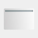 ISLA rectangular LED bathroom mirror with rounded corners, 40 in wide (1000 x 700 mm)