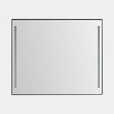 KO miroir LED noir mat, 36 po de largeur (900 x 750 mm)